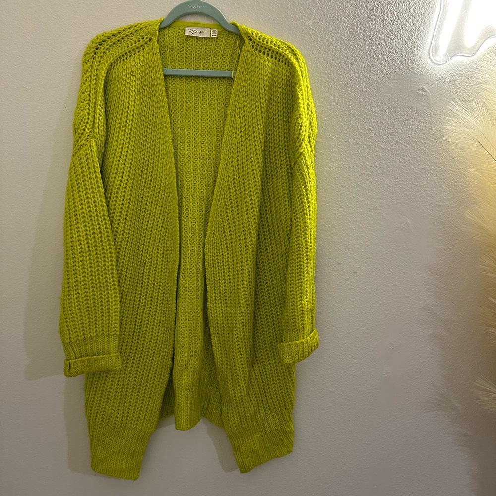 Neon Green Cardigan